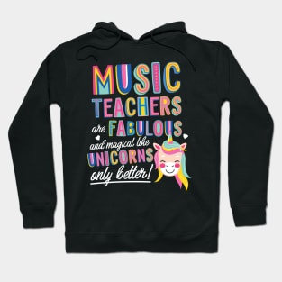 Music Teachers are like Unicorns Gift Idea Hoodie